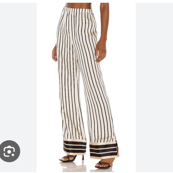 Tahari Pants - NWT Tahari Black and White Striped Wide Leg Pants